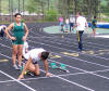 Tia Ward, Whitney Stafford (in blocks) Pre 100M hurdles 2009 NW Conf Champs