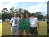 Ginger Jordan, 2nd from left, with Coach Pantas, Diana Manee and Coach Abromitis