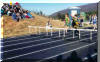 Sammy Stone, Silver Medalist, 1998 MS 55M Hurdles Championship, with Kelly Poss in front