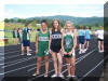 Meredith Mercer, in middle, with Terran Ward on left and Brittany Bridges on right